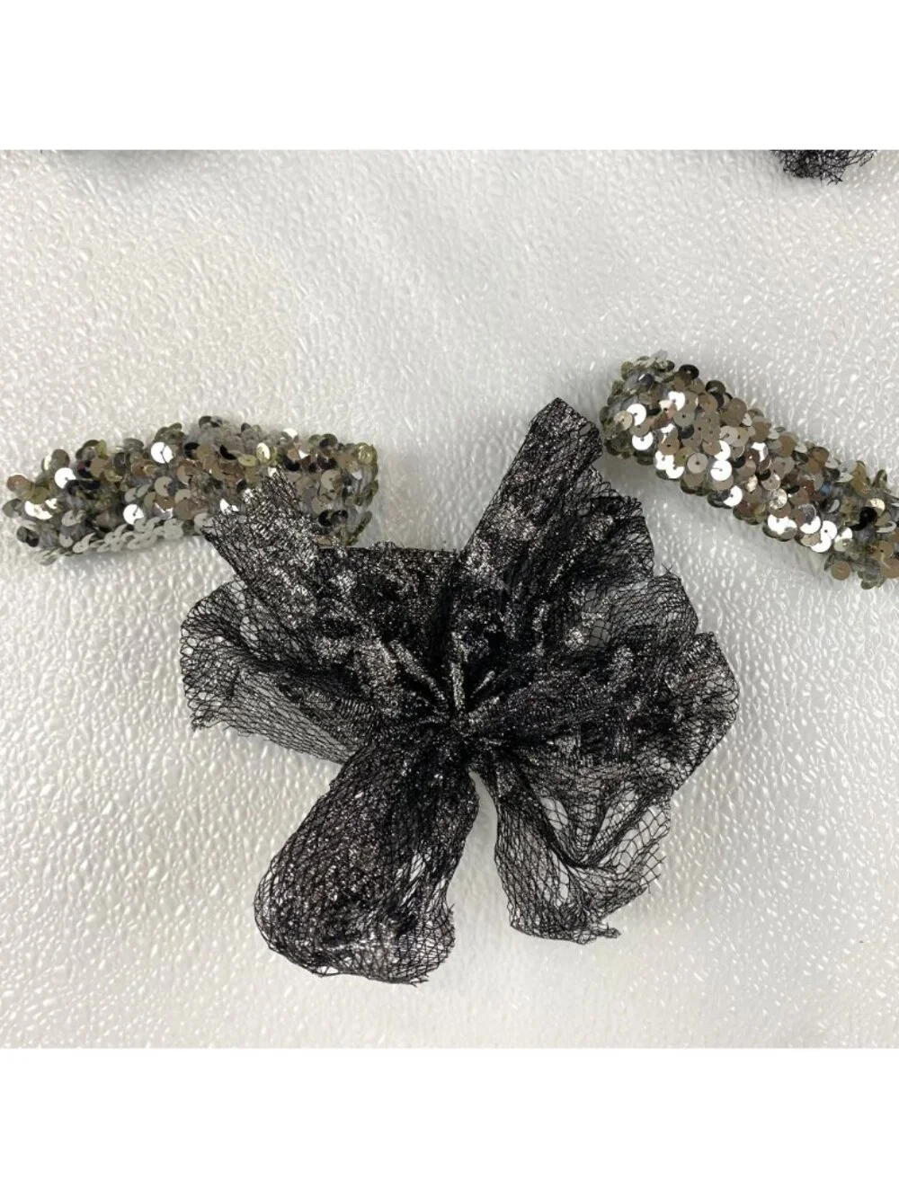 Curtain Call Girls Dance Costume Black Silver Sequin Jazz Tap Recital 3 Pc Small